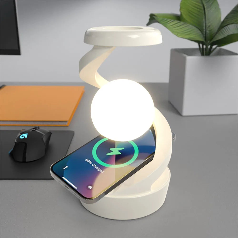 RGB Touch Atmosphere Lamp Wireless Charging Night Light Creative Table Lamp for Bar Hotel Gaming Room Bedroom Decorative Lamp